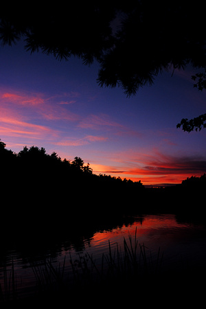 Sunset over Great Pond - Belgrade, Maine