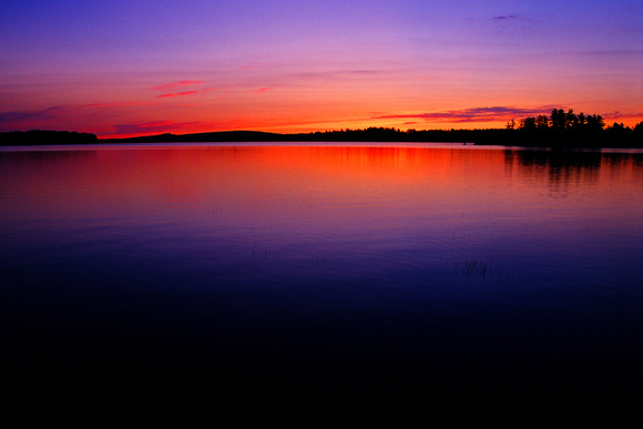 Sunrise over Great Pond - Belgrade, Maine